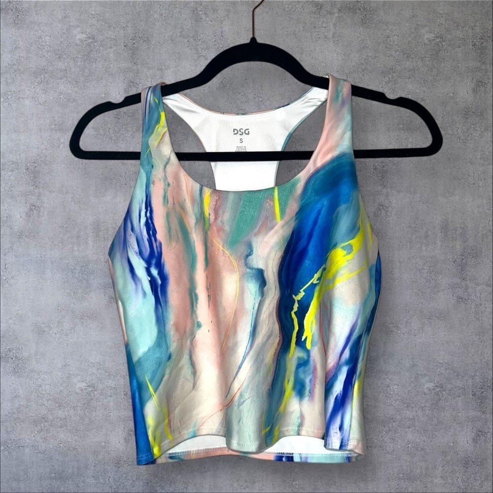 DSG Multicolor‎ Abstract Crop Top - Picture 3 of 3